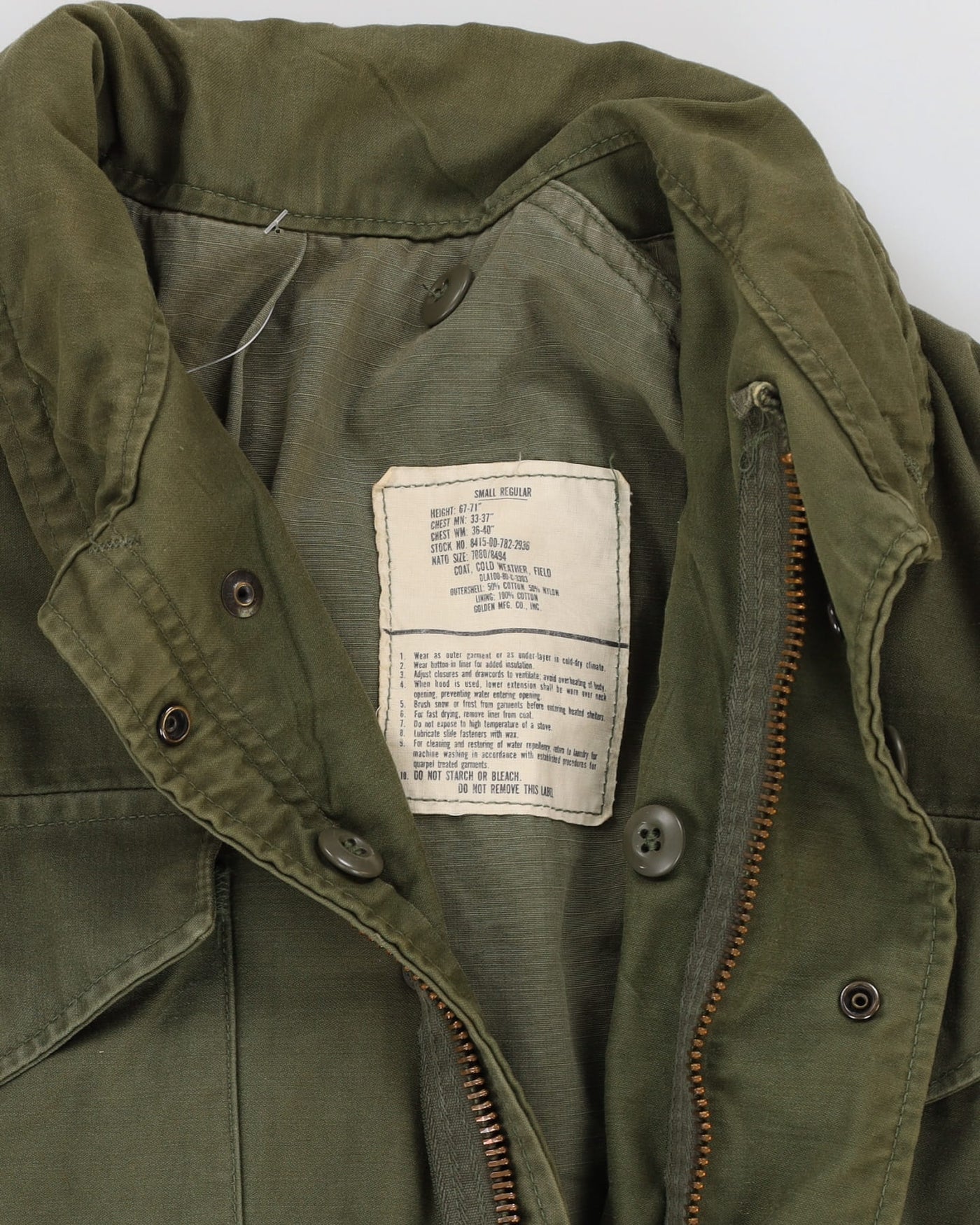 80s Vintage OG-107 M65 Field Jacket - Small