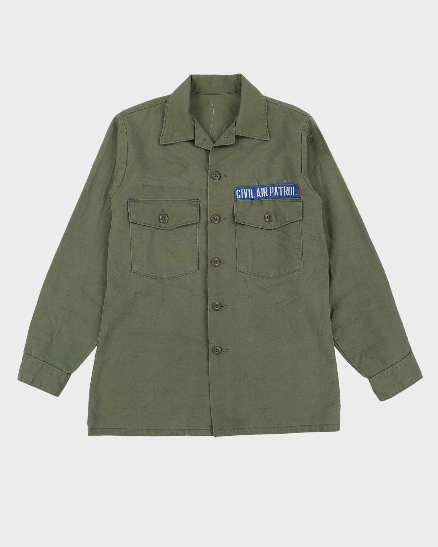 70s Vintage US Military Utility Shirt - L