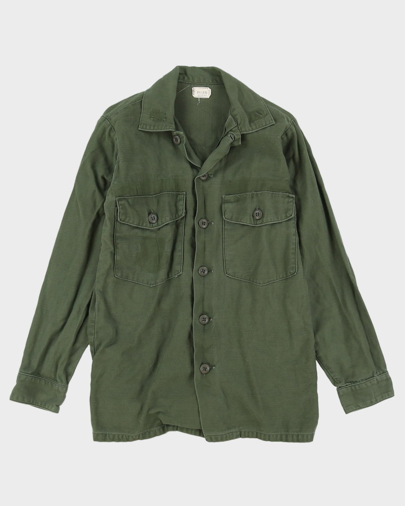 60s Vintage US Military Cotton Utility Shirt - S