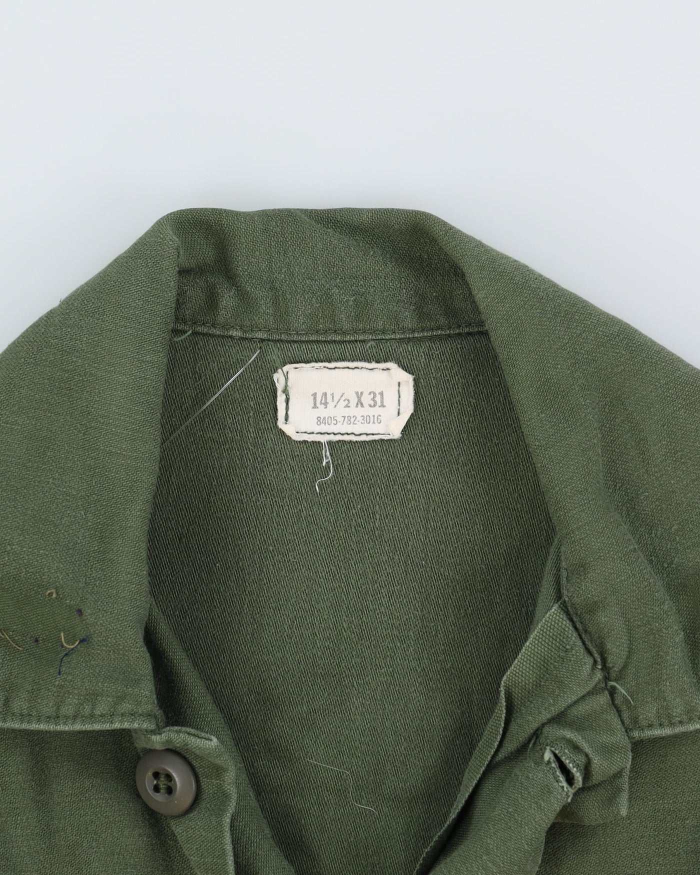 60s Vintage US Military Cotton Utility Shirt - S