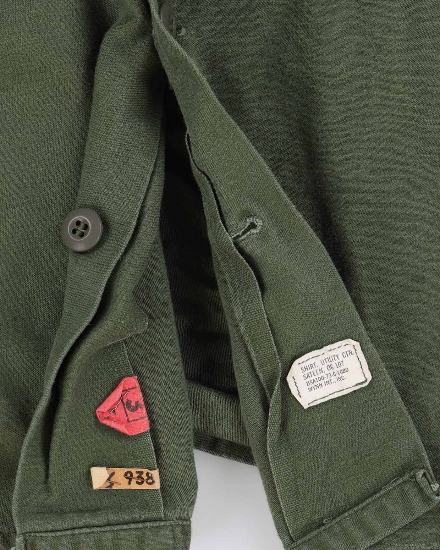 60s Vintage US Military Cotton Utility Shirt - S