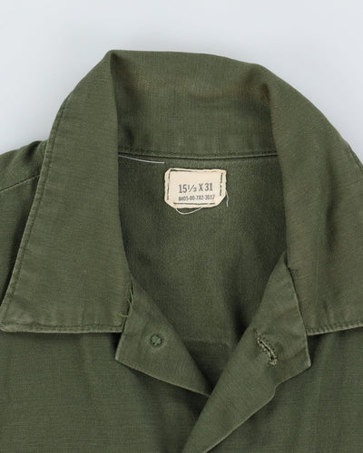 60s Vintage US Military Cotton Utility Shirt - M