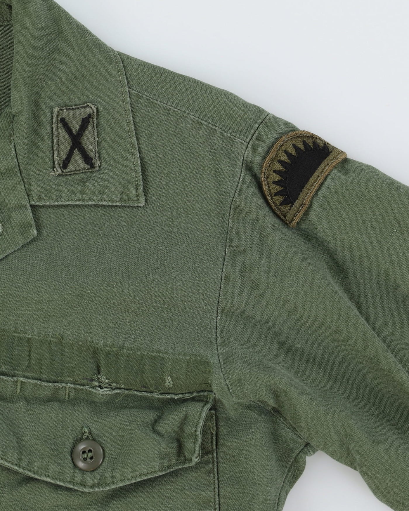 60s Vintage US Military Cotton Utility Shirt - M