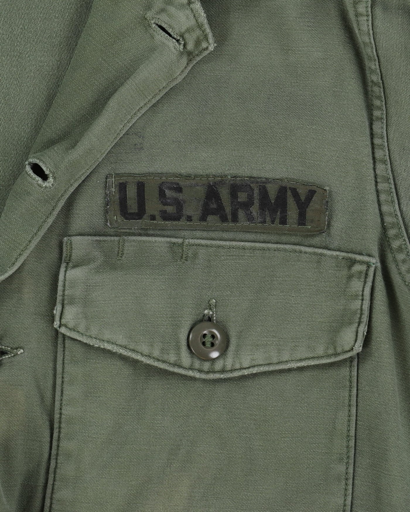 60s Vintage US Military Cotton Utility Shirt - M