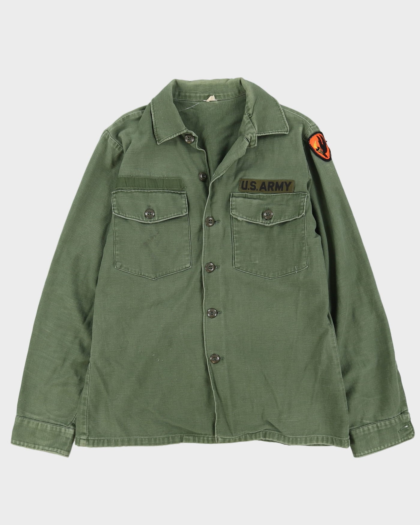 60s Vintage US Military Cotton Utility Shirt - L