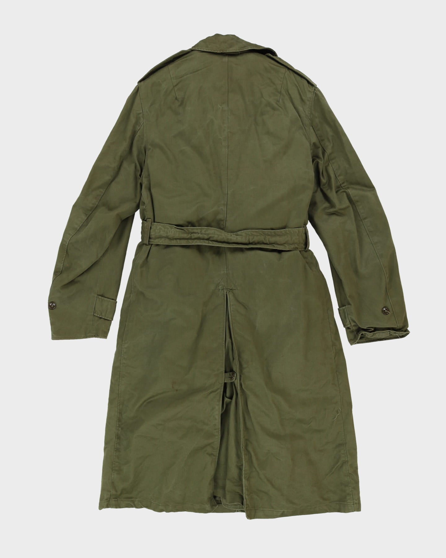 50s Vintage US Military Overcoat - M