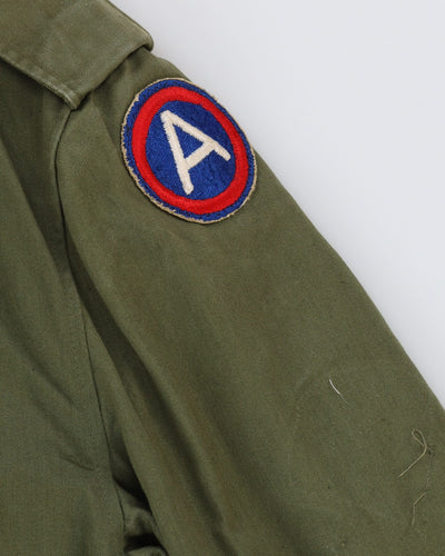 50s Vintage US Military Overcoat - M