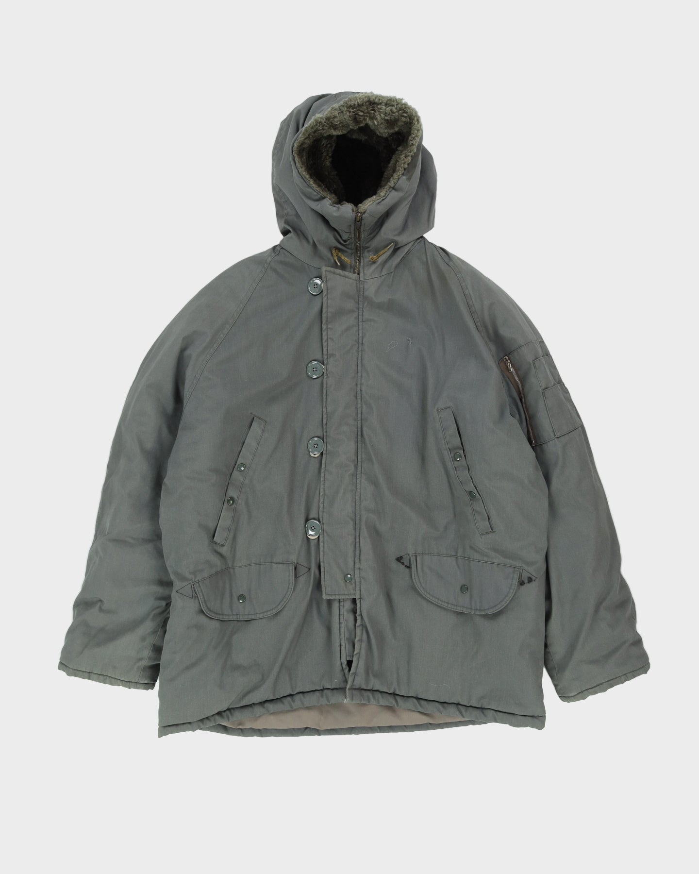 80s Vintage US Military N-3B Cold Weather Parka - XL