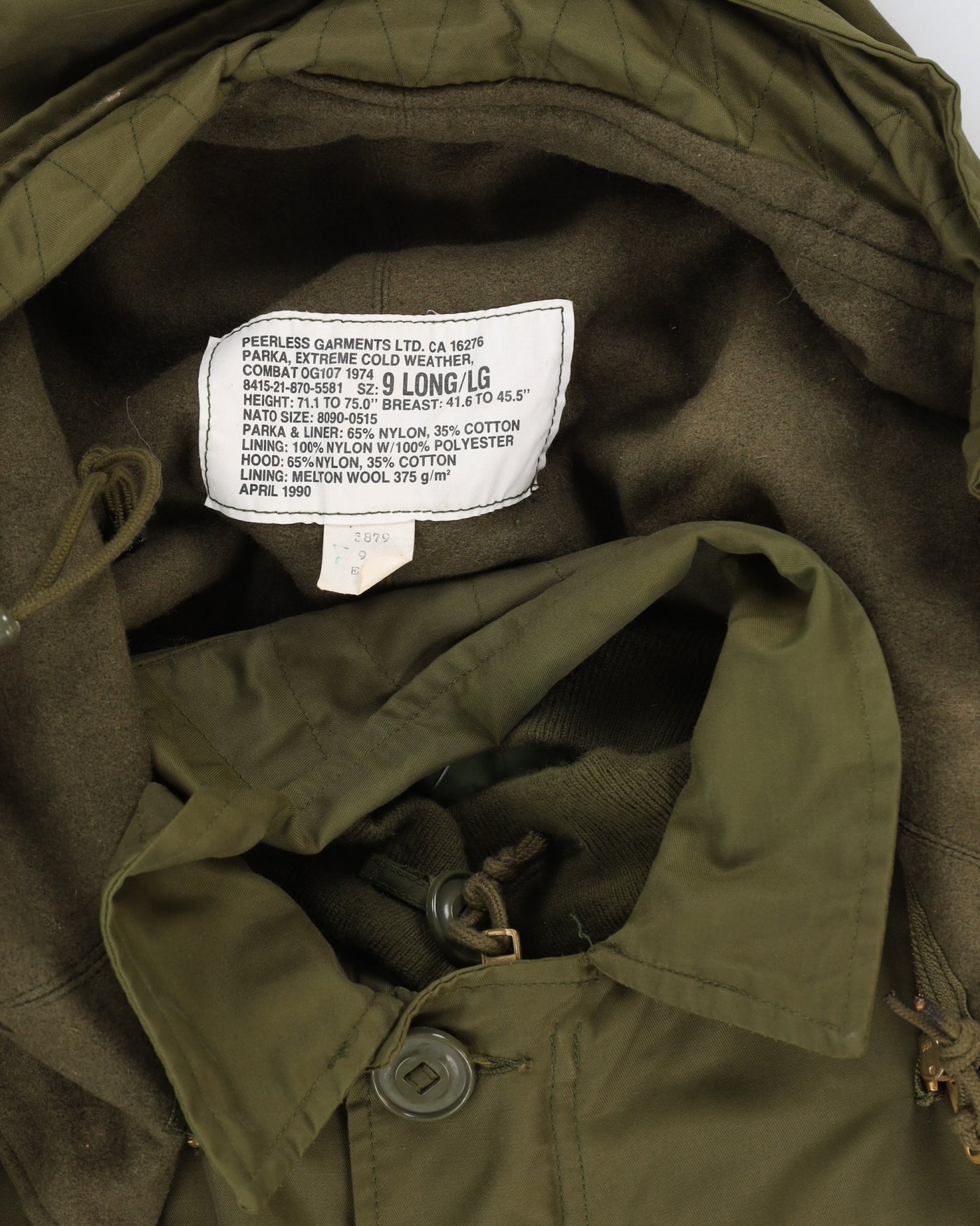 80s Vintage Canadian Army ECW Parka - L