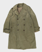 50s Vintage US Military Trench Coat - M
