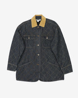 DKNY Quilted Casual Faux Denim Style Jacket - L