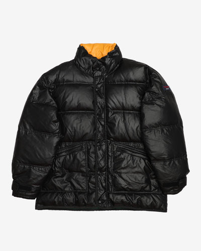 Vintage 90s Tommy Jeans / Hilfiger Black Puffer Jacket - L