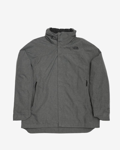 The North Face Grey Padded / Hooded Jacket - XL