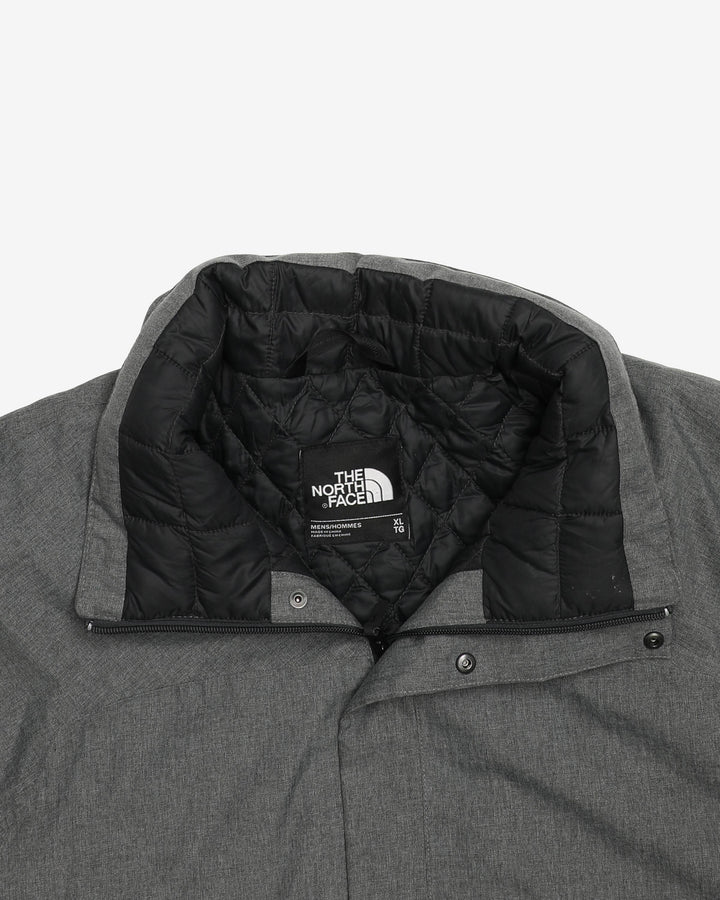 The North Face Grey Padded / Hooded Jacket - XL