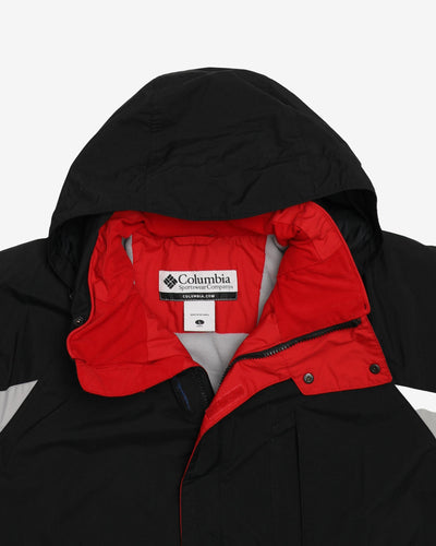 Columbia Black / Grey Padded Ski Jacket - L
