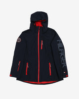 Tommy Hilfiger Navy Hooded Rain Jacket - S