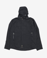 NAU Blue / Grey Hooded Rain Jacket - L