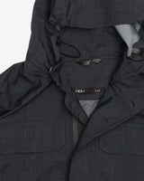 NAU Blue / Grey Hooded Rain Jacket - L
