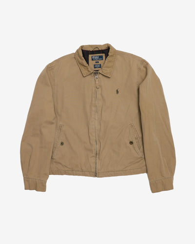 90s Ralph Lauren Beige / Neutral Harrington Bomber Jacket - L