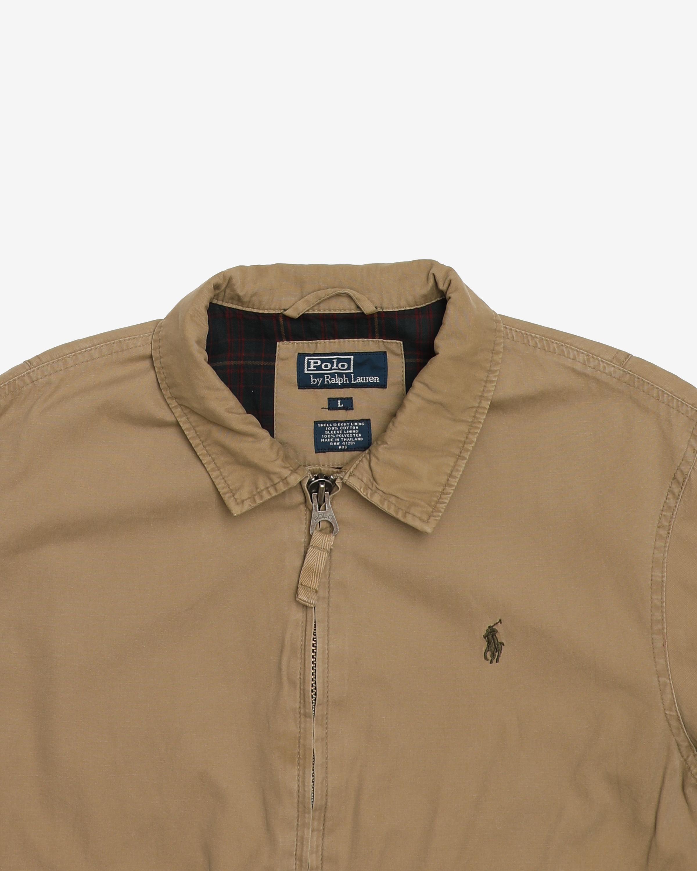 90s Ralph Lauren Beige / Neutral Harrington Bomber Jacket - L