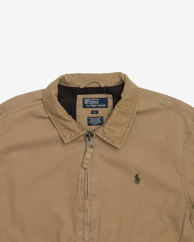90s Ralph Lauren Beige / Neutral Harrington Bomber Jacket - L