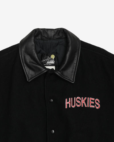 Vintage 1995 Huskies Baseball / Varsity Jacket - S