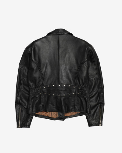 Vintage Harley Davidson Authentic Genuine Leather Jacket - S