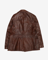 Vintage 70s Sears Brown Leather Jacket - L