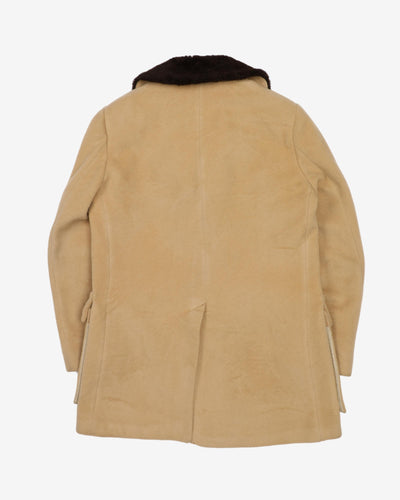 Pendleton Beige Wool Jacket Overcoat - M / L