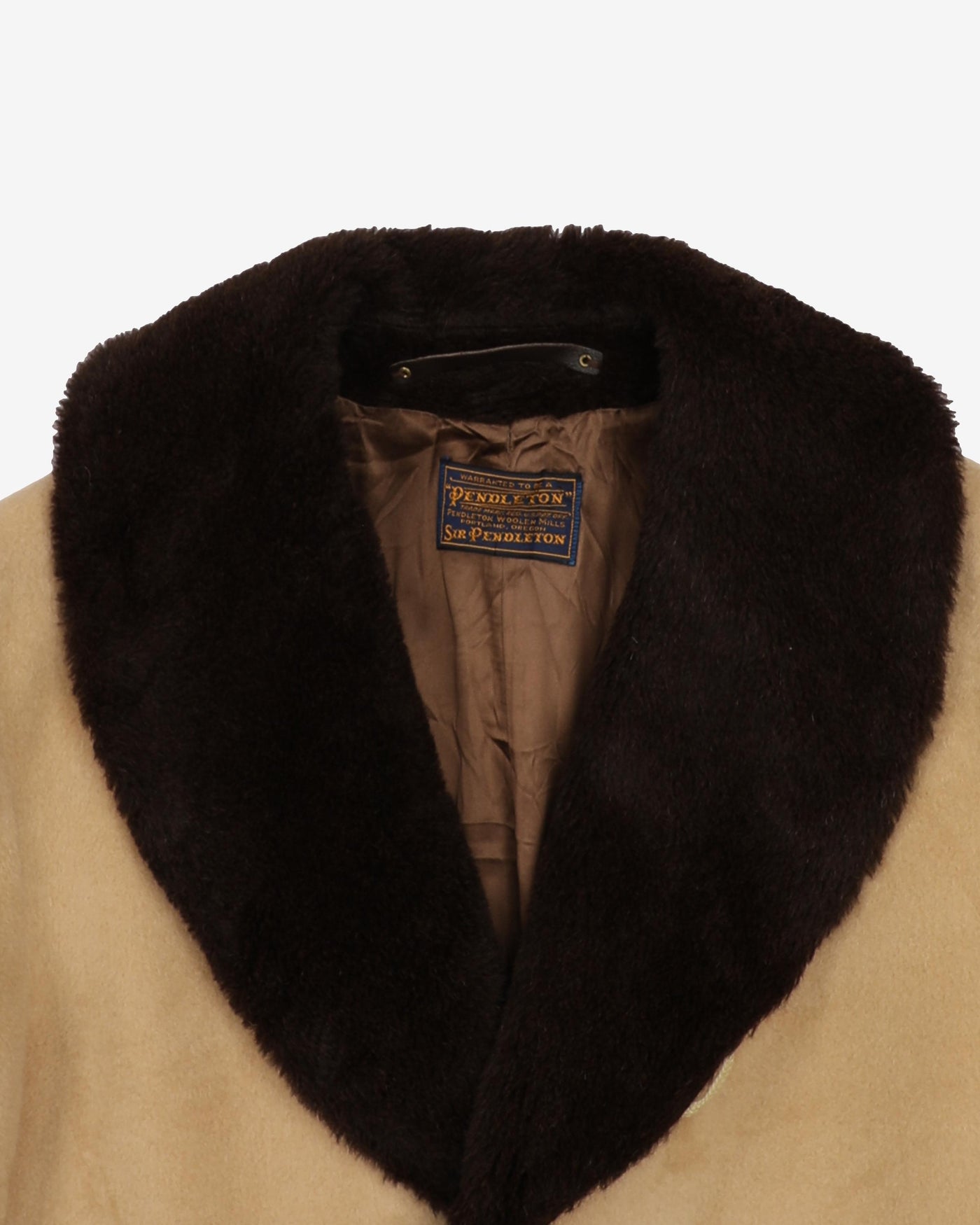 Pendleton Beige Wool Jacket Overcoat - M / L