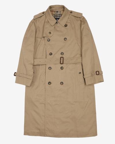 Burberrys' Beige Trench Coat Mac - L / XL