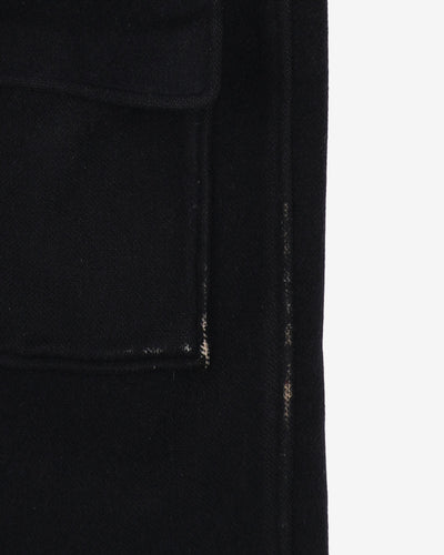 Burberry London Navy Wool Duffel Coat - XXXL
