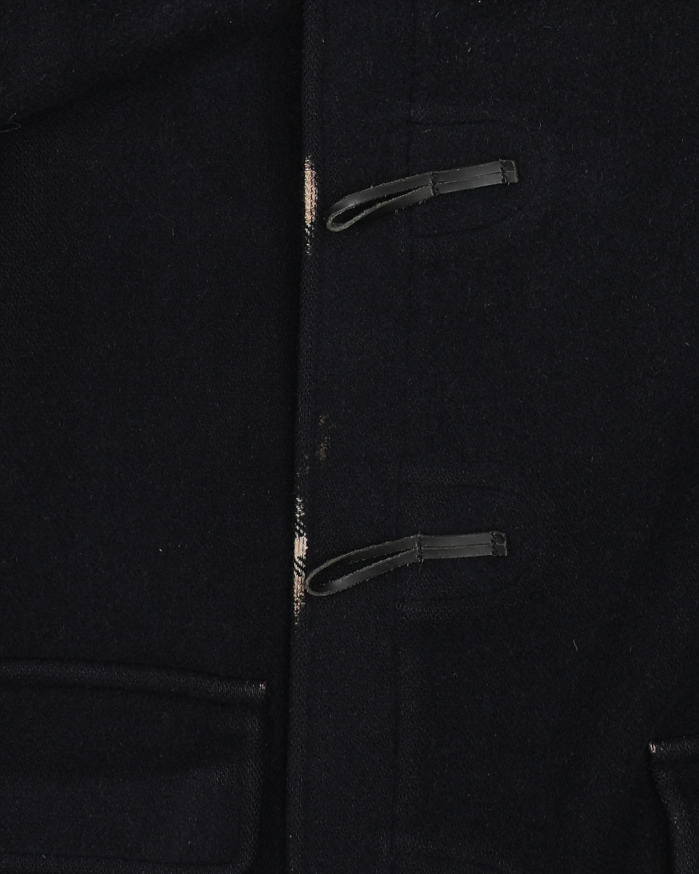 Burberry London Navy Wool Duffel Coat - XXXL