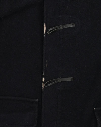 Burberry London Navy Wool Duffel Coat - XXXL