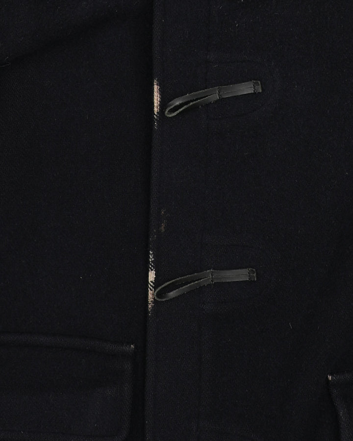 Burberry London Navy Wool Duffel Coat - XXXL