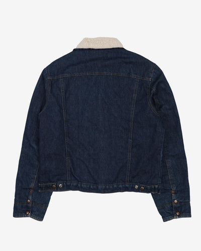 1970s Fleece Lined With Badges Denim Jacket - M