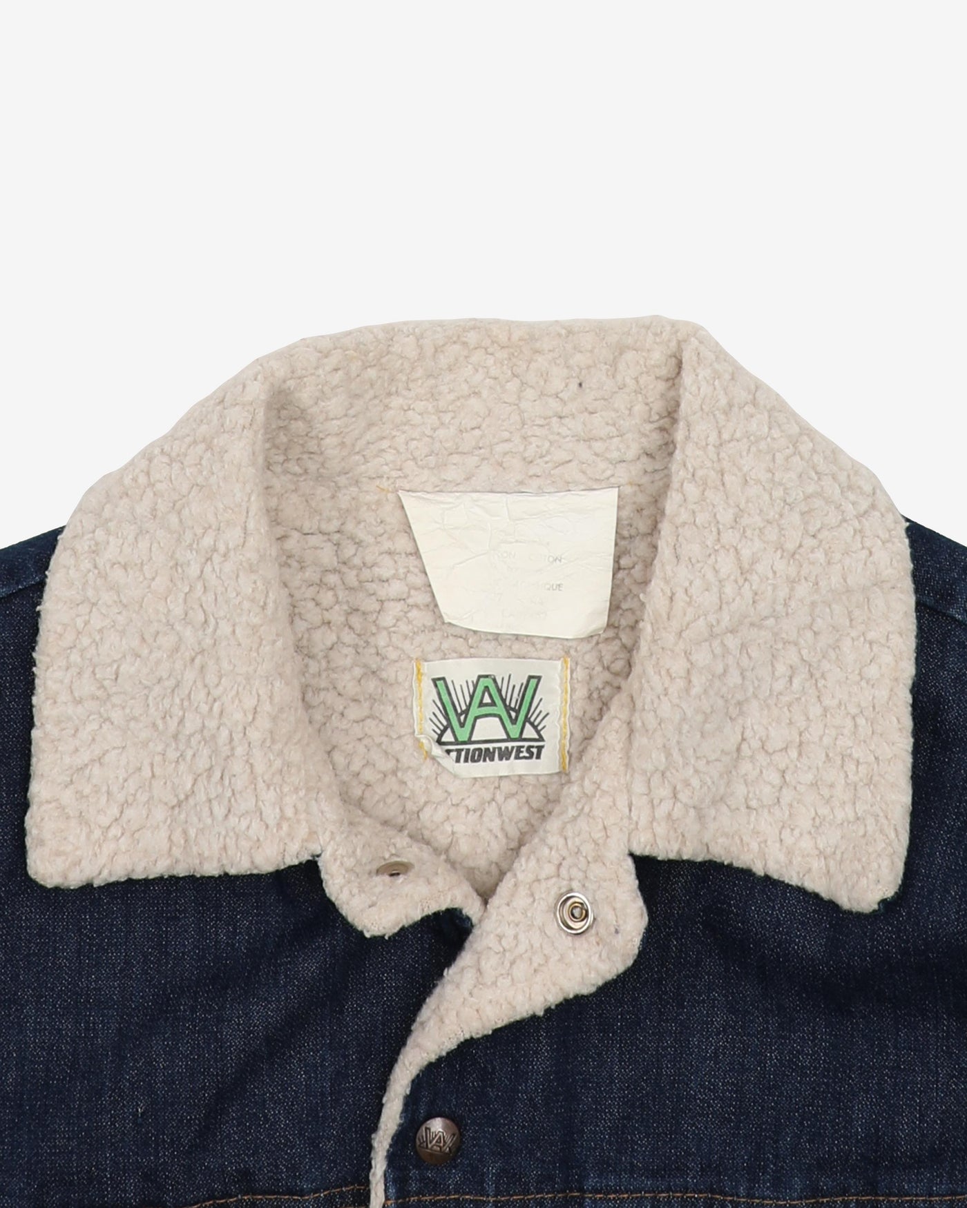 1970s Fleece Lined With Badges Denim Jacket - M