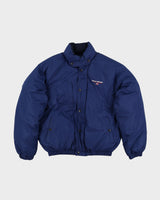 Vintage 90s Polo Sport Ralph Lauren Blue Puffer Jacket - M