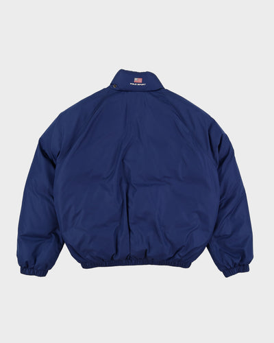 Vintage 90s Polo Sport Ralph Lauren Blue Puffer Jacket - M