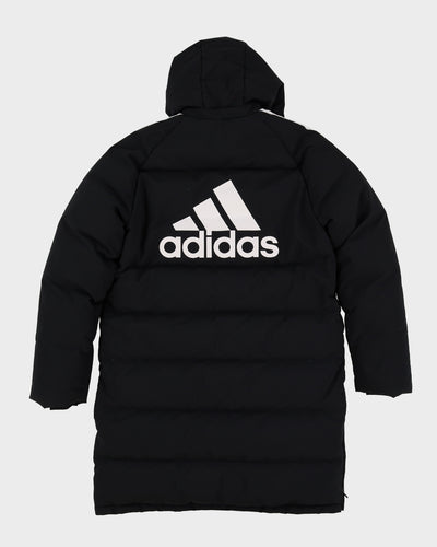 Adidas 160 Black Long Puffer Jacket - M