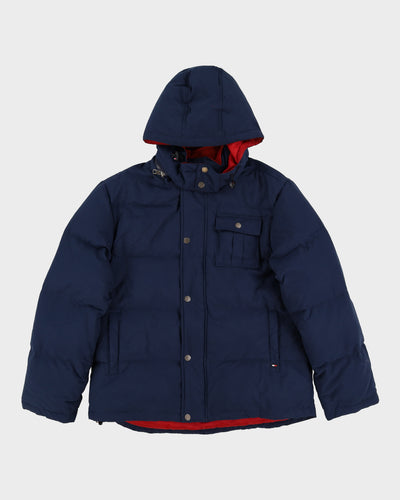Tommy Hilfiger Red Label Navy Hooded Puffer Jacket - M