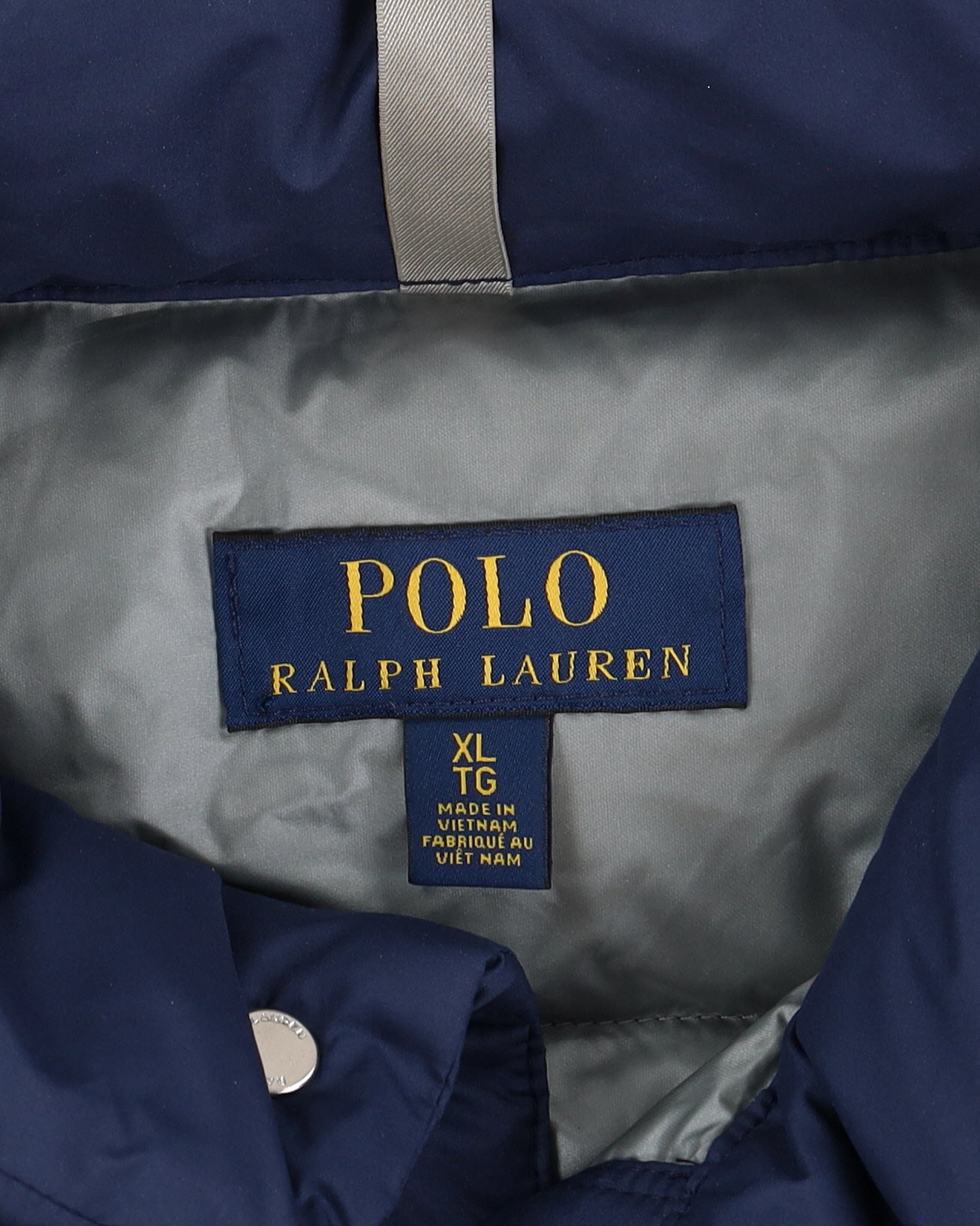 Ralph Lauren Navy Thin Puffer Jacket - XL
