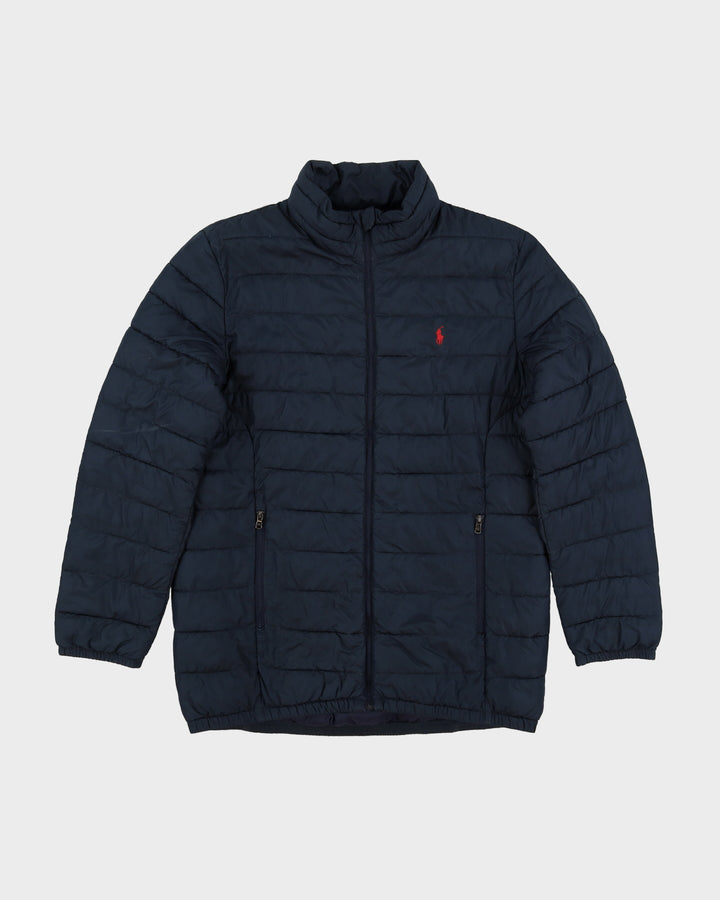 Ralph Lauren Navy Thin Puffer Jacket - XL