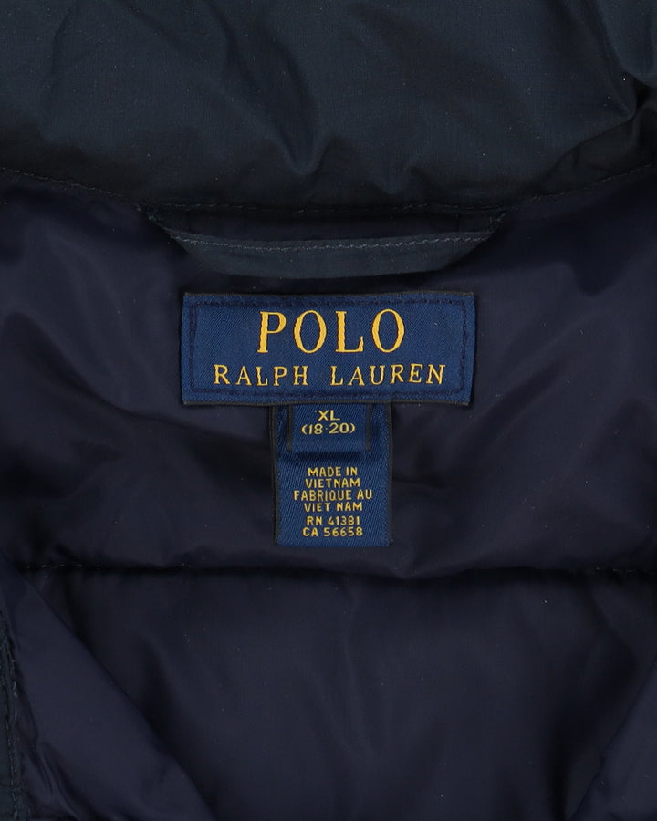 Ralph Lauren Navy Thin Puffer Jacket - XL
