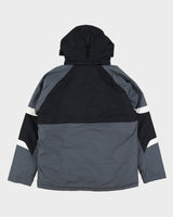 Columbia Black / Grey Two Tone Hooded Ski Jacket - L