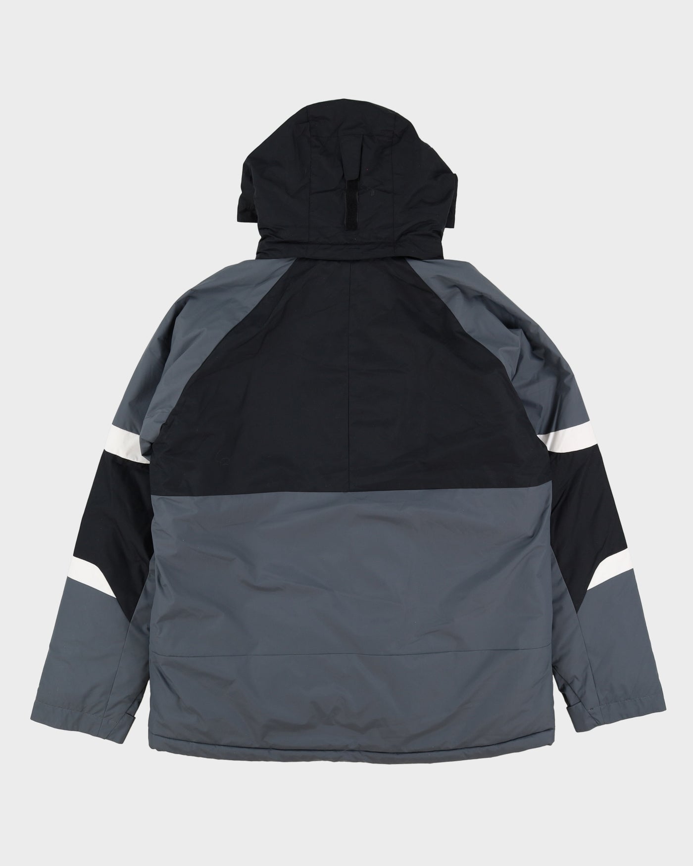 Columbia Black / Grey Two Tone Hooded Ski Jacket - L