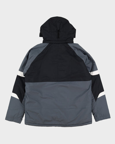 Columbia Black / Grey Two Tone Hooded Ski Jacket - L
