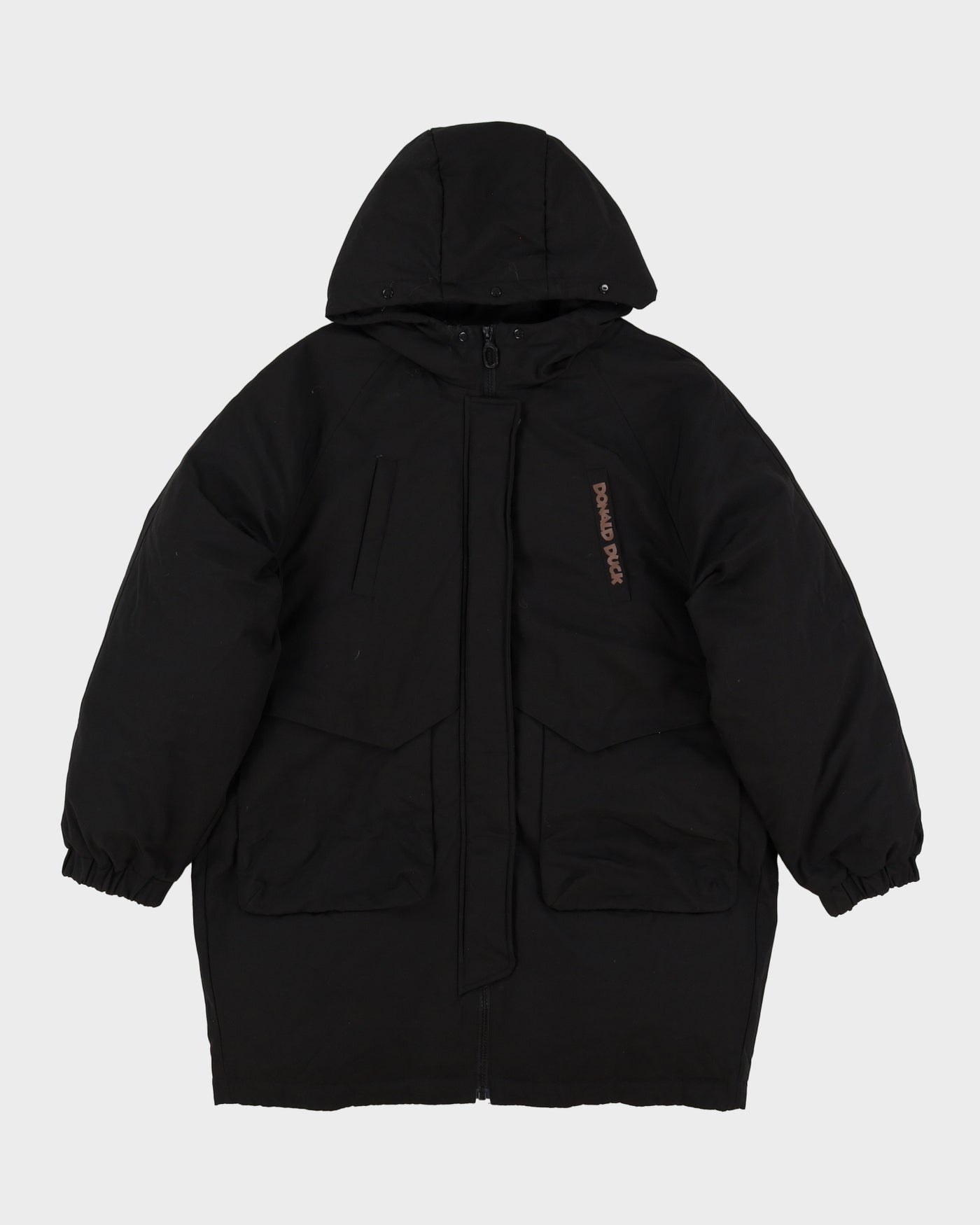 Donald Duck Peacebird X Disney Black Puffer Jacket - L