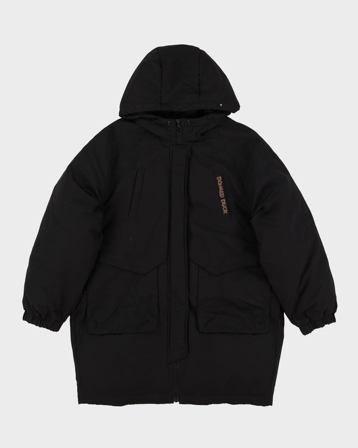 Donald Duck Peacebird X Disney Black Puffer Jacket - L