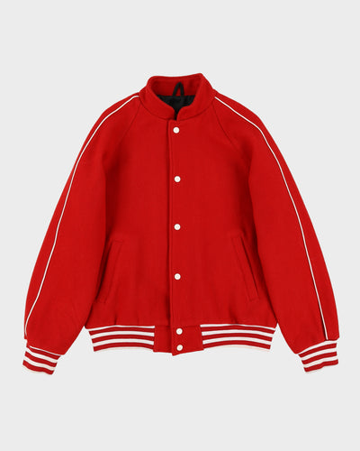 Pacific Age Red Baseball / Varsity Jacket - M